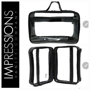 Impressions Malta Clear Toiletry Makeup Case- Large